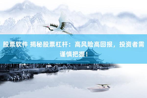 股票软件 揭秘股票杠杆：高风险高回报，投资者需谨慎把握！