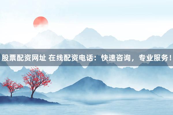 股票配资网址 在线配资电话：快速咨询，专业服务！