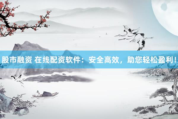 股市融资 在线配资软件：安全高效，助您轻松盈利！